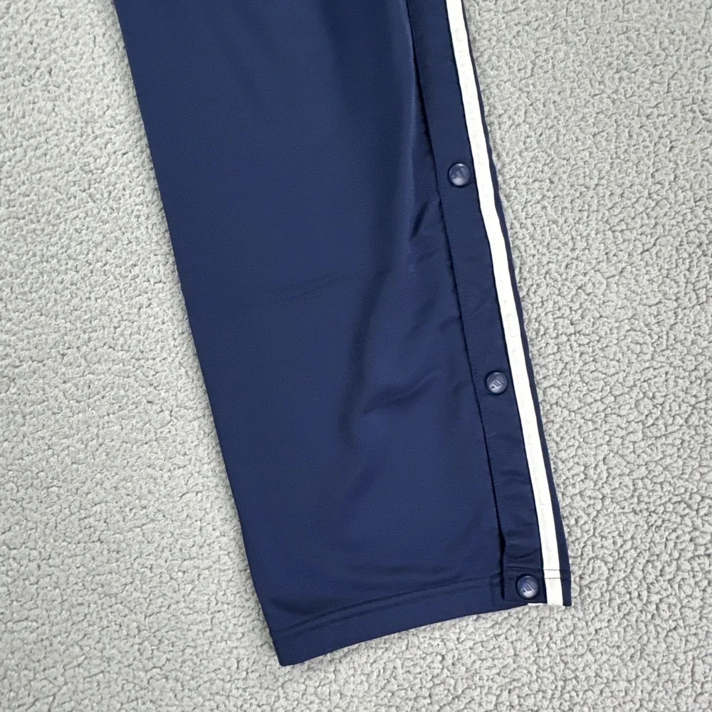 VTG Y2K Adidas‎ Breakaway Pants Men Large Blue Tearaway 3 Stripes Dazzle